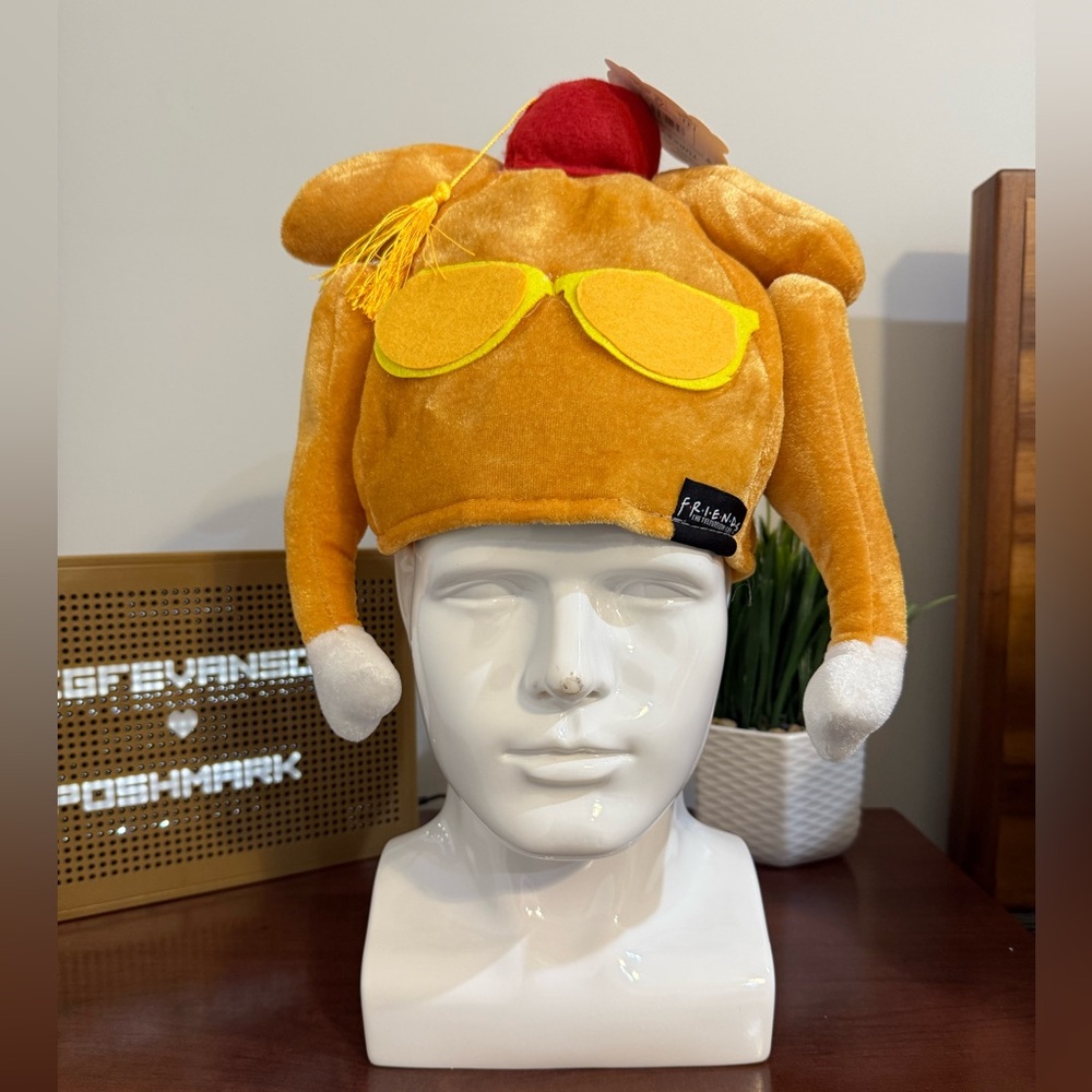 Friends Thanksgiving Fabric Turkey Hat, One Size